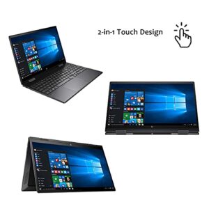 HP Envy x360 15.6" Touchscreen 2-in-1 FHD IPS Laptop, AMD Ryzen 7 5700U, Webcam, Backlit KB, Fingerprint, HDMI, AMD Radeon Graphics, Windows 10, 12GB RAM, 512GB PCIe SSD, with 32GB SD Card