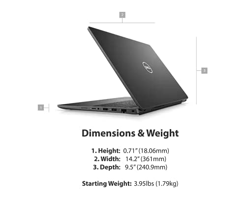 2021 Newest Dell Business Laptop Latitude 3520, 15.6" FHD IPS Backlit Display, i7-1165G7, 16GB RAM, 512GB SSD, Webcam, WiFi 6, USB-C, HDMI, Win 10 Pro