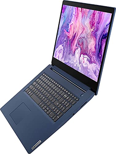 Lenovo Newest IdeaPad 17.3" HD+ Laptop Computer, Intel Quad-Core i5-1035G1(Up to 3.6GHz Beat i7-8550U), 12GB DDR4 RAM, 256GB SSD+1TB HDD, WiFi 5, Webcam, HDMI, Windows 10, Abyss Blue, JVQ MP