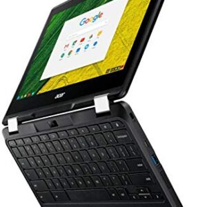 Acer Spin 11 2-in-1 Convertible 11.6" HD Touchscreen WLED-Backlit Chromebook, Intel Celeron N3350 Processor, 4GB Memory, 32GB eMMC, Bluetooth, WiFi, Webcam, Google Chrome OS, Obsidian Black