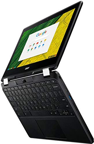 Acer Spin 11 2-in-1 Convertible 11.6" HD Touchscreen WLED-Backlit Chromebook, Intel Celeron N3350 Processor, 4GB Memory, 32GB eMMC, Bluetooth, WiFi, Webcam, Google Chrome OS, Obsidian Black