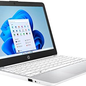 HP Stream 11.6-inch HD Non-Touch, 64GB eMMC, Intel Celeron N4020 Laptop (4GB RAM, Intel UHD 600 Graphics, SD Card Reader, 14 Hour Battery, Windows 11 Home S) Diamond White, 11-ak0013dx (Renewed)