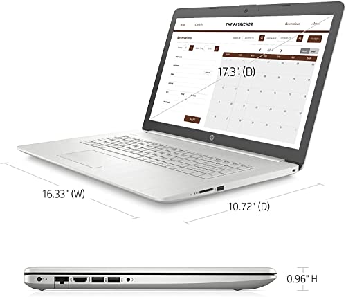 Newest HP Laptop, 17.3" HD+ Non-Touch Display, 11th Gen Intel Core i3-1115G4 Processor, 32GB RAM, 1TB PCIe NVMe SSD, Webcam, Bluetooth, Wireless-AC, HDMI, USB-A 3.0, RJ-45, Windows 11 Home(Renewed)