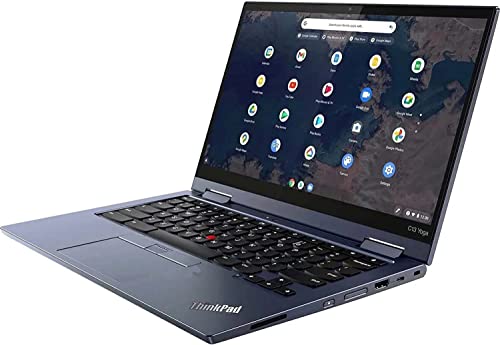 Lenovo ThinkPad 13 Pro Yoga Chromebook in Blue 2-in-1 Touchscreen Laptop AMD Athlon up to 3.3Ghz 64GB SSD 4GB DDR4 13.3in FHD Backlit Keyboard Dual Cam Chrome OS (C13-Renewed)