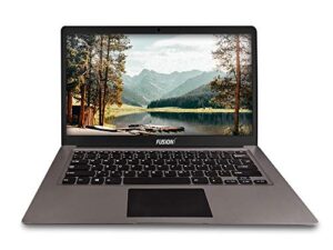 fusion5 14.1inch a90b+ pro 64gb windows 10 laptop – 4gb ram, 64gb storage, full hd ips, bluetooth, 2mp webcam, dual band wifi laptop