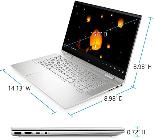 HP Latest 2-in-1 Laptop-Envy X360 - Intel12th Core i7-1260P -15.6" FHD IPS Touchscreen - 64GB DDR4 2TB SSD - Backlit Keyboard - Fingerprint -Thunderbolt4 - WiFi 6E - Stylus Pen - Windows 11 Pro