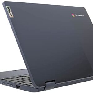 2022 Newest Lenovo X360 Chromebook Spin 2-in-1 Convertible Laptop Student Business, MediaTek MT8183 8-Core Processor, 11.6" HD Touch IPS, 4GB RAM, 64GB eMMC,Wi-Fi 5,Bluetooth, Chrome OS +MarxsolCables