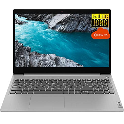 2022 Newest Lenovo IdeaPad 3 Laptop, 15.6" FHD Display, Intel Quad-Core Processor, Intel UHD Graphics, 4GB RAM, 128GB PCIe SSD, Bluetooth 5.0, Windows 11, Office 365 1-Year Subscription Included