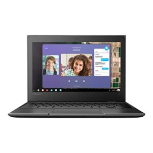 Lenovo Chromebook 100e 11.6" 4GB 32GB eMMC Celeron® N3350 1.1GHz ChromeOS, Black (Renewed)