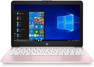 2020 hp stream 11.6 inch laptop computer intel celeron n4020 upto 2.8 ghz, 4gb ram, 32gb emmc storage, windows 10 home, 13hr battery life, (rose pink) (renewed)