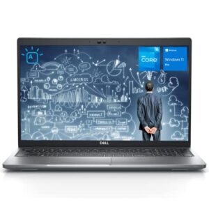 dell latitude 5530 business laptop, 15.6″ fhd screen, 12th gen intel core i5-1235u, 16gb ddr4 ram, 512gb pcie ssd, webcam, hdmi, thunderbolt 4, backlit keyboard, wi-fi 6, windows 11 pro, black