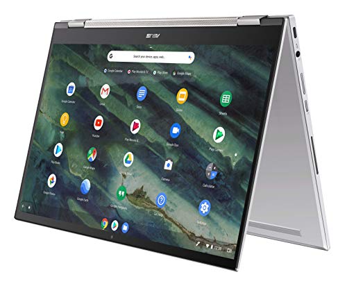 ASUS Chromebook Flip C436 2-in-1 Laptop, 14" Touchscreen FHD 4-Way NanoEdge, Intel Core i3-10110U, 128GB PCIe SSD, Fingerprint, Backlit KB, Wi-Fi 6, Chrome OS, C436FA-DS388T, Magnesium-Alloy, Silver