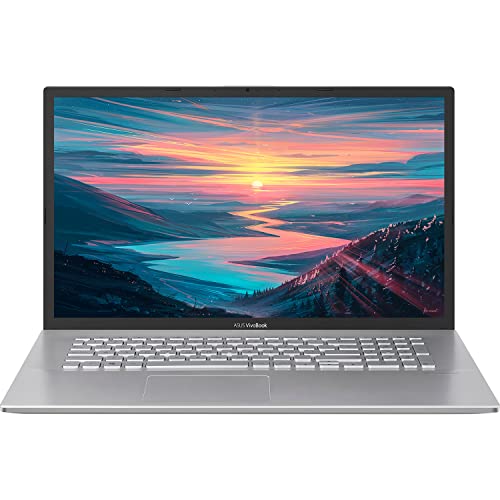 ASUS Newest VivoBook 17.3" HD+ Thin and Light Laptop, Intel Core i5-1035G1 Processor, HD Webcam, HDMI, Wi-Fi 5, Bluetooth, Transparent Silver, Windows 11 (20GB RAM | 1TB SDD)