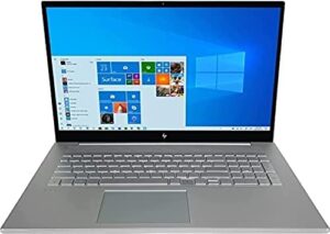 hp envy 17.3″ fhd touchscreen business laptop, intel core i7-1165g7, windows 11 pro, 64gb ram, 2tb ssd, nvidia geforce mx450, backlit keyboard, long battery life,32gb durlyfish usb card