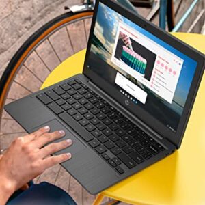 HP Chromebook 11 Laptop, MediaTek MT8183, 4 GB RAM, 64 GB eMMC, 11.6" HD Touchscreen, Chrome OS, Long Battery Life, USB-C Port, Custom-Tuned Speakers, Lightweight (11a-na0100nr, 2022, Ash Gray)
