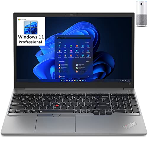 Lenovo 2023 ThinkPad E15 Gen 4 15.6" FHD 300nits Business Laptop, 12th Gen Intel 10 Cores i7-1255U, 40GB DDR4 RAM, 2TB PCIe SSD, WiFi 6, Bluetooth 5.1, Gray, Windows 11 Pro, BROAG Conference Webcam