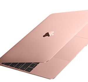 Apple MacBook (MMGL2LL/A) 256GB 12-inch Retina Display (2016) Intel Core M3 Tablet - Rose Gold (Renewed)