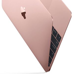 Apple MacBook (MMGL2LL/A) 256GB 12-inch Retina Display (2016) Intel Core M3 Tablet - Rose Gold (Renewed)