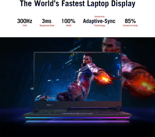 ASUS 2023 ROG Strix Scar 15 15.6" 300Hz IPS Type FHD Gaming Laptop, AMD Ryzen 9 5900HX, 64GB RAM, 2TB PCIe SSD, Backlit Keyboard, GeForce RTX 3080, WiFi 6, Windows 11, Gray, 32GB SnowBell USB Card