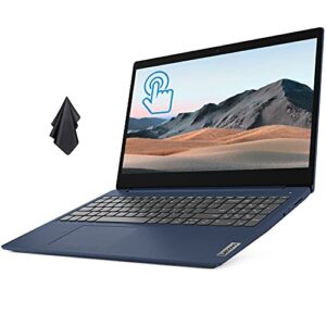 2021 newest lenovo ideapad laptop, 15.6″ hd touchscreen, intel core i3-10110u processor, 20gb ram, 256gb ssd, webcam, bluetooth, hdmi, wi-fi, windows 10, abyss blue