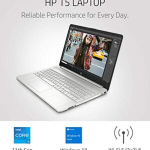 HP 15 Laptop, 11th Gen Intel Core i5-1135G7 Processor, 8 GB RAM, 256 GB SSD Storage, 15.6 Full HD IPS Display, Windows 10 Home, HP Fast Charge, Lightweight Design (15-dy2021nr, 2020) (Renewed)