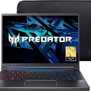 Acer Predator Triton 300 SE 14-inch WUXGA 165Hz, 512GB SSD, i7-12700H Gaming Laptop (16GB RAM, GeForce RTX 3060, Backlit Keyboard, Windows 11 Home, Titanium Gray) PT314-52s-747P, 2022 Model