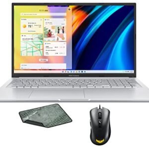 ASUS VivoBook 17X Home & Business Laptop (AMD Ryzen 7 5800H 8-Core, 40GB RAM, 1TB PCIe SSD, AMD Radeon, 17.3" 60Hz Full HD (1920x1080), WiFi, Win 11 Pro) with TUF Gaming M3 , TUF Gaming P3