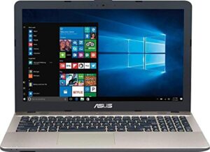 asus x540sa 15.6-inch laptop (intel dual core n3050 2.16ghz, 4gb ram, 500gb dd, hd led backlit display, dvd/cd burner, hdmi, vga, wifi, webcam, windows 10), chocolate black