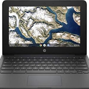 HP 2022 Newest Chromebook 11.6" HD Thin Light Laptop Computer for Business Student, Intel Celeron N3350 Up to 2.4 GHz, 4GB Memory, 32GB eMMC,Webcam, USB-C, WiFi, Bluetooth, Chrome OS+MarxsolCables