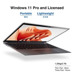 Coolby 2023 Windows 11 Laptop Computer, 14.1 inch Notebook PC with Intel J4005 Processor, 6GB DDR4 RAM / 256GB SSD, HD Display, WiFi, BT, Long -Lasting Battery for School, Business