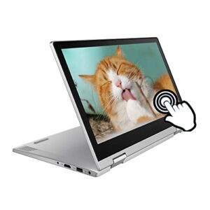lenovo ideapad flex 3 touchscreen 2 in 1 laptop, 11.6″ fhd small notebook, amd athlon silver 3050e(up to 2.8ghz), 4gb ram 256gb storage space(128gb ssd + 128gb micro sd), webcam, windows 10 s