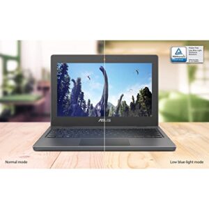 Asus Student Laptop, 12 inch IPS Anti-Glare Eye-Care HD Display, Intel Celeron N4500, Military-Grade Durability, Wi-Fi 6, Long Battery Life, Windows 10 Pro (4GB RAM | 256GB SSD), (BR1100CKA-XS04)