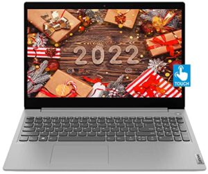 2022 lenovo ideapad 3 15.6″ hd touch screen laptop, intel dual-core i3-1115g4 up to 4.1ghz, 8gb ddr4 ram, 256gb pci-e ssd, webcam, wifi 5, hdmi, bluetooth, windows 11 s – platinum grey + titac card