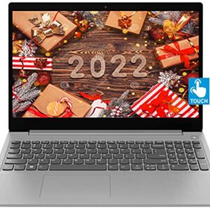 2022 Lenovo IdeaPad 3 15.6" HD Touch Screen Laptop, Intel Dual-Core i3-1115G4 Up to 4.1GHz, 8GB DDR4 RAM, 256GB PCI-e SSD, Webcam, WiFi 5, HDMI, Bluetooth, Windows 11 S - Platinum Grey + TiTac Card