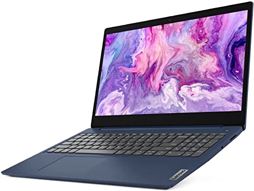 Lenovo IdeaPad 3 Laptop, 15.6" FHD (1920 x 1080) Display, Intel Core i3-1115G4 Dual-Core Processor, 4GB DDR4 RAM, 128GB, Win10, Abyss Blue