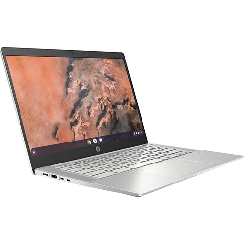 HP Pro Chromebook Enterprise 14-Inch Laptop c645 - AMD Ryzen 7 3700C Quad-Core - 16 GB RAM - 128 GB SSD - Pike Silver Aluminum - Chrome OS - AMD Radeon Graphics