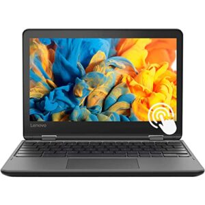 Lenovo 11.6 inch Touchscreen Laptop, Intel Quad-core Processor, Intel HD Graphics, 11.6" HD Touchscreen LED Display, 4GB RAM, HDMI, Bluetooth, Wi-Fi, Windows 10 Home in S Mode (128GB SSD Storage)