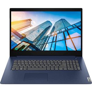 lenovo ideapad 3 laptop, 17.3″ hd+ screen, intel core i5-1035g1 processor, 8gb ram, 256gb ssd, hdmi, wi-fi, bluetooth, windows 11 home, blue