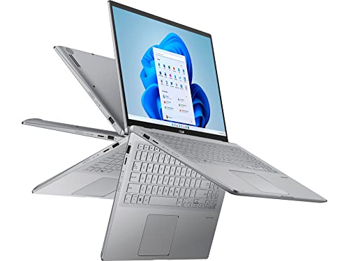 ASUS 2022 Zenbook 15.6" FHD Laptop, AMD Ryzen 7-5700U Processor, 8GB RAM, 2TB PCIe SSD, Backlit Keyboard, NVIDIA GeForce MX450, HD Webcam, Windows 11, Silver, 32GB Snowbell USB Card