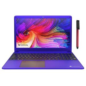 gateway 15.6″ fhd ultra slim laptop computer, quad-core amd ryzen 5 3450u up to 3.5ghz (beat i5-8365u), 8gb ddr4 ram, 256gb ssd, fingerprint scanner, hdmi, windows 10, 64gb flash drive, purple