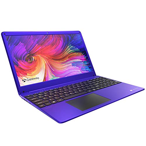 Gateway 15.6" FHD Ultra Slim Laptop Computer, Quad-Core AMD Ryzen 5 3450U up to 3.5GHz (Beat i5-8365U), 8GB DDR4 RAM, 256GB SSD, Fingerprint Scanner, HDMI, Windows 10, 64GB Flash Drive, Purple