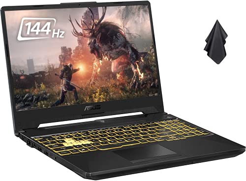 ASUS 2021 TUF F15 Gaming Laptop, 15.6" 144Hz FHD Display, Intel Core i7-10870H up to 5.00 GHz, GeForce GTX 1660 Ti, 32GB RAM, 1TB SSD + 1TB HDD, RGB Backlit KB, RJ-45 Ethernet, Win 10 + Oydisen Cloth