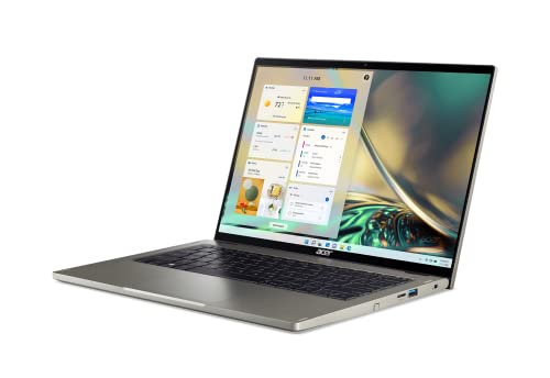 Acer Spin 5 Intel Evo Convertible Laptop | 14" 2560 x 1600 IPS Touch (425nit & 100% sRGB) | Intel Core i7-1260P | 16GB LPDDR5 | 1TB SSD | Killer WiFi 6E | Active Stylus | Windows 11 | SP514-51N-70LZ