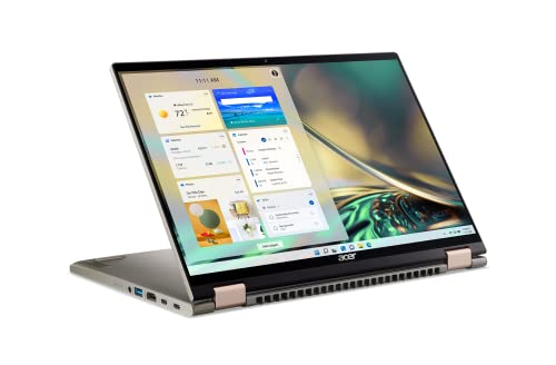 Acer Spin 5 Intel Evo Convertible Laptop | 14" 2560 x 1600 IPS Touch (425nit & 100% sRGB) | Intel Core i7-1260P | 16GB LPDDR5 | 1TB SSD | Killer WiFi 6E | Active Stylus | Windows 11 | SP514-51N-70LZ