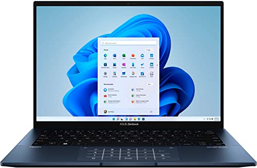 ASUS 2022 Newest Zenbook 14" 2.8K OLED 90Hz Business Laptop, 12th Gen Intel Evo i5-1240P 12 Cores, 600 nits 100% DCI-P3, 18 hrs Battery Life, 8GB LPDDR5, 256GB SSD, WiFi 6E, Thunderbolt 4
