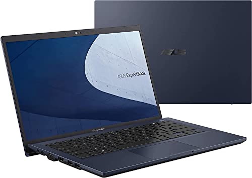 ASUS ExpertBook B1 B1400 14" FHD (Intel 4-Core i5-1135G7, 16GB RAM, 512GB PCIe SSD, Military Grade Durable) Business Laptop, Fingerprint, Backlit, 3-Year Warranty, IST HDMI, Win 10/11 Pro