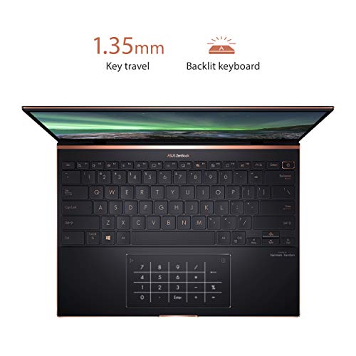 ASUS ZenBook S Ultra Slim Laptop, 13.9" 3300x2200 3:2 500nits Touch, Intel Evo Core i7-1165G7, 16GB RAM, 1TB SSD, Thunderbolt 4, TPM, Windows 10 Pro, AI Noise-Cancellation, Jade Black, UX393EA-XB77T