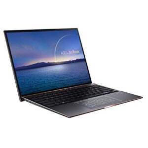 ASUS ZenBook S Ultra Slim Laptop, 13.9" 3300x2200 3:2 500nits Touch, Intel Evo Core i7-1165G7, 16GB RAM, 1TB SSD, Thunderbolt 4, TPM, Windows 10 Pro, AI Noise-Cancellation, Jade Black, UX393EA-XB77T
