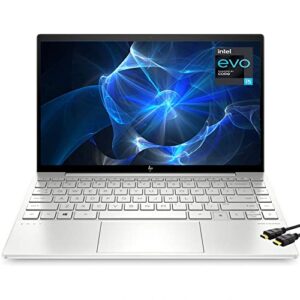 hp envy 13.3″ fhd notebook laptop, quad core intel core i5-1135g7, 8gb ddr4 ram, 256gb pcie ssd, intel iris xe graphics, bluetooth, backlit keyboard, fingerprint, hdmi cable, windows 10 home, silver