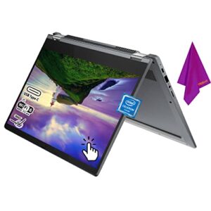 lenovo chromebook flex 5 13″ touchscreen 2-in-1 laptop convertible, intel core celeron 5205u, fhd ips display, usb type-c, wi-fi 6, sd card reader, webcam, chrome os, narrow bezel, w/cloth